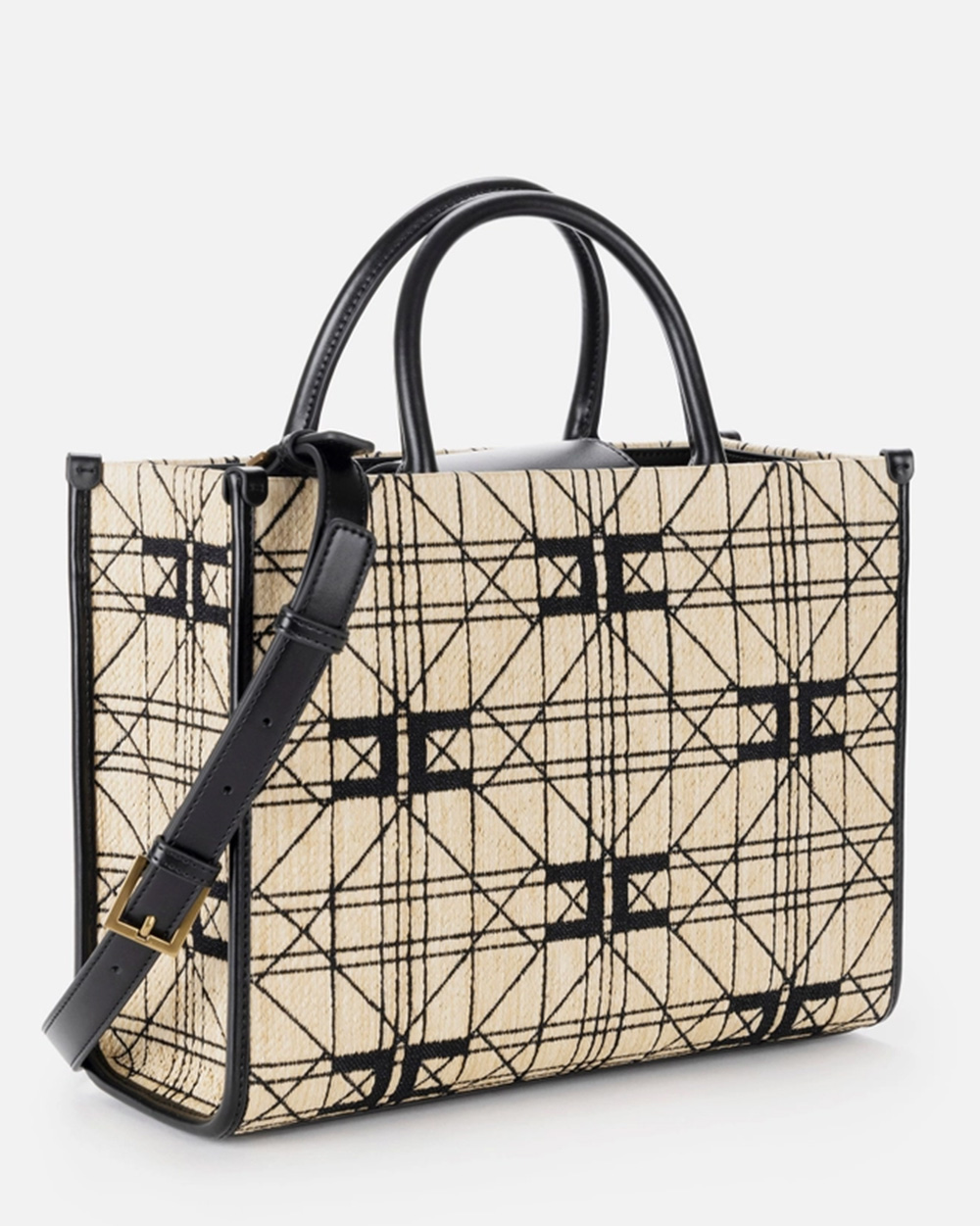 Raffia medium shopper bag | Eponymo